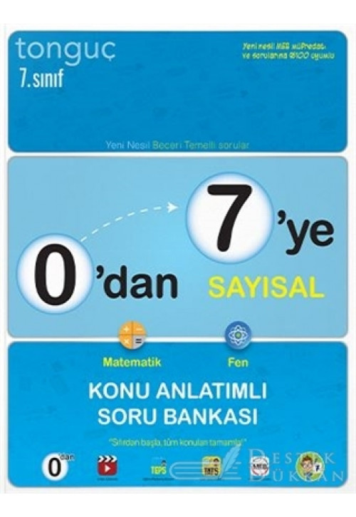 0'dan 7'ye Sayısal Matematik-fen Konu Anlatımlı Soru Bankası