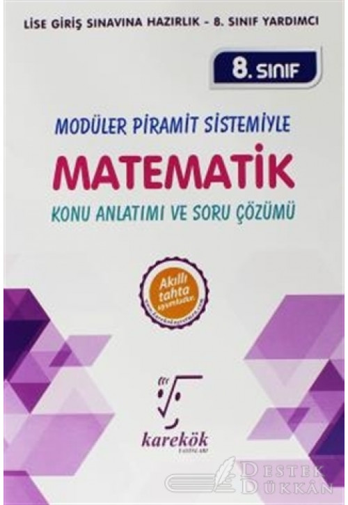 8. Sınıf Modüler Piramit Sistemiyle Matematik Konu Anlatımı ve Soru Çözümü