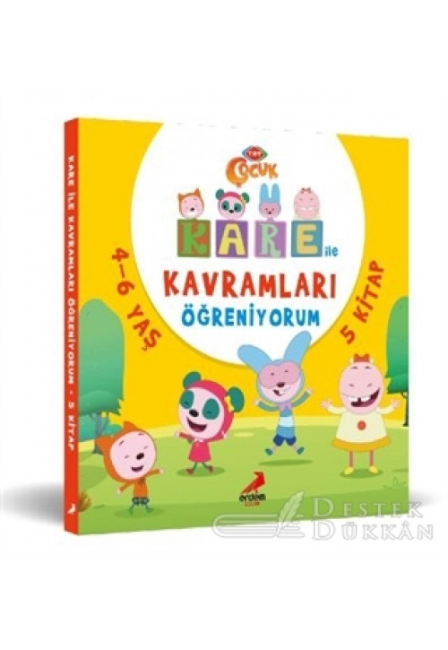 Kare İle Kavramları Öğreniyorum (5 Kitap Takım)