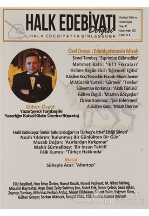 Halk Edebiyatı Dergisi Sayı: 45