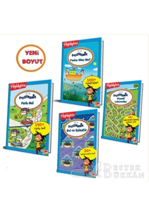 Highlights Puzzlemania (on The Go Serisi) 4'lü Set