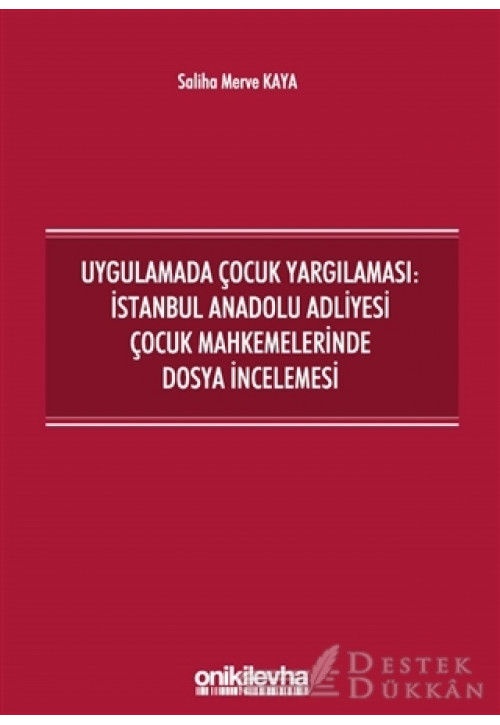 Uygulamada Çocuk Yargılaması: İstanbul Anadolu Adliyesi Çocuk Mahkemelerinde Dosya İncelemesi