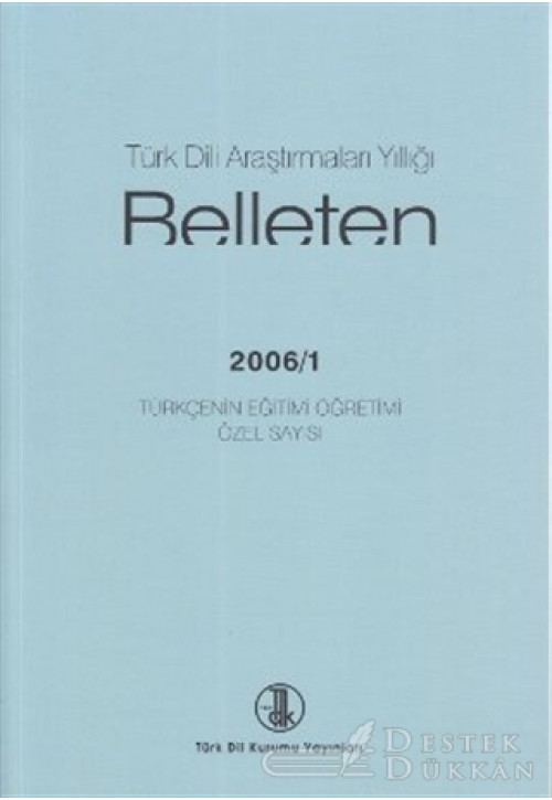 Türk Dili Araştırmaları Yıllığı - Belleten 2006 / 1