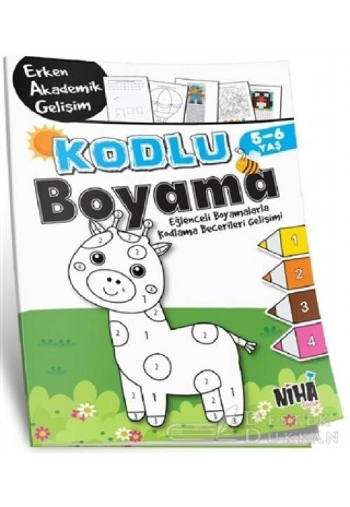Kodlu Boyama 5-6 Yaş