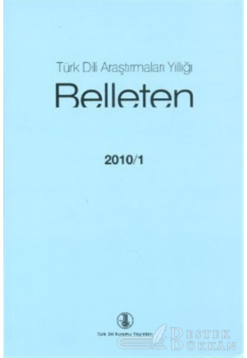 Türk Dili Araştırmaları Yıllığı - Belleten 2010 / 1