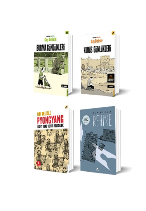Guy Delisle 4 Kitap Set