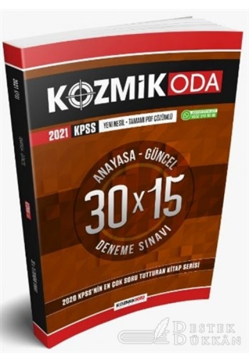 2021 KPSS Anayasa-güncel 30X15 Tamamı PDF Çözümlü Deneme Sınav Seti