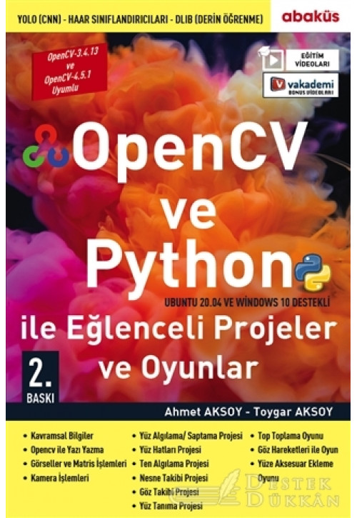 Opencv ve Python İle Eğlenceli Projeler ve Oyunlar (eğitim Videolu)