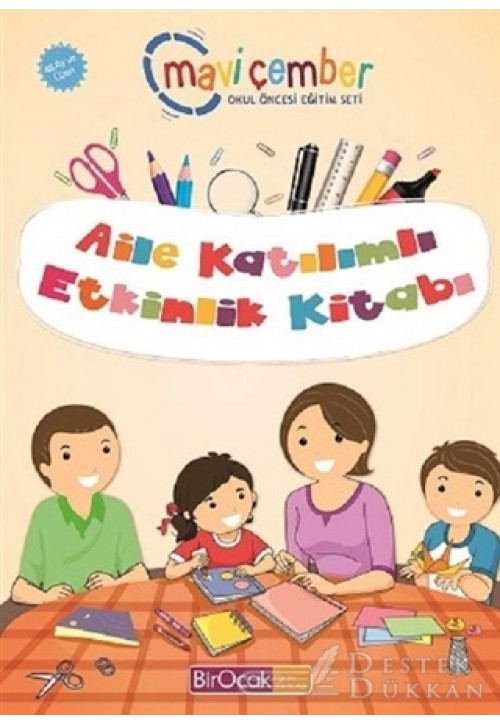 Aile Katılımlı Etkinlik Kitabı (48 Ay ve Üzeri) - Mavi Çember Okul Öncesi Eğitim