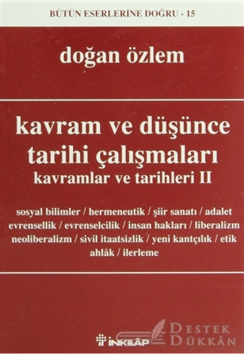 Kavram ve Düşünce Tarihi Çalışmaları Kavramlar ve Tarihleri 2