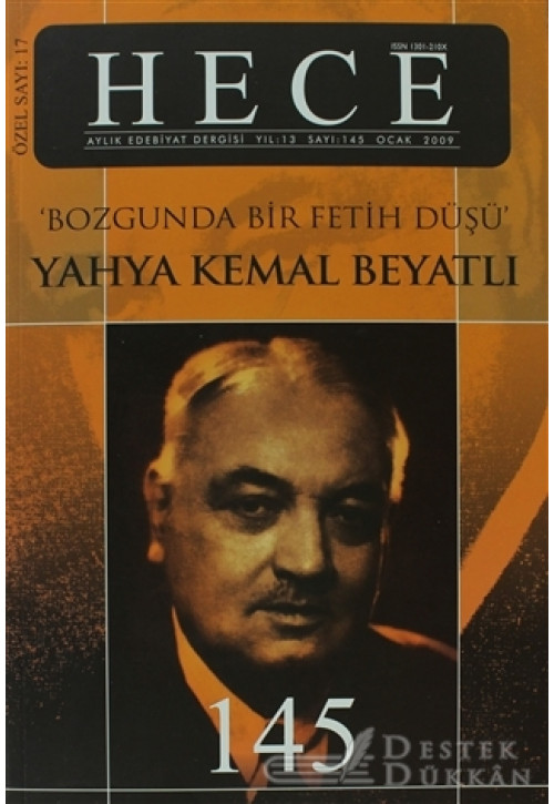 Hece Aylık Edebiyat Dergisi Yahya Kemal Beyatlı Özel Sayı: 17 - 145 (ciltsiz)