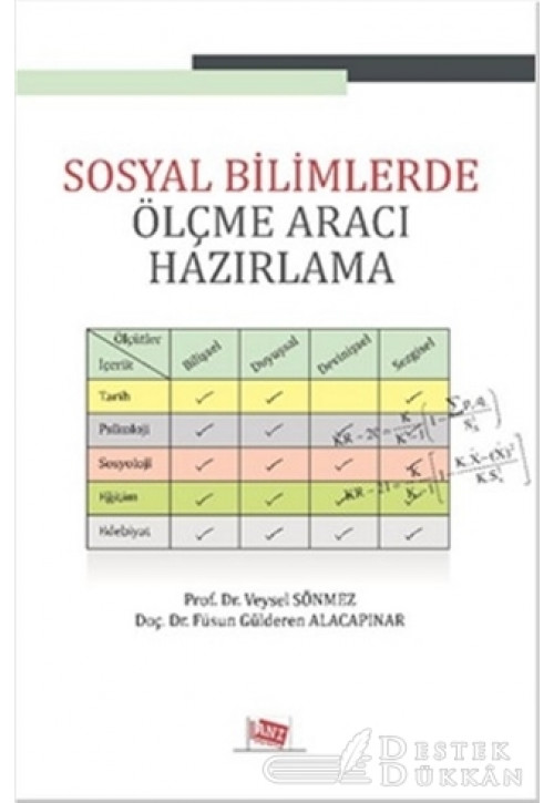 Sosyal Bilimlerde Ölçme Aracı Hazırlama