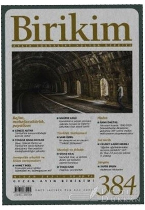 Birikim Aylık Edebiyat Kültür Dergisi Sayı: 384 Nisan 2021