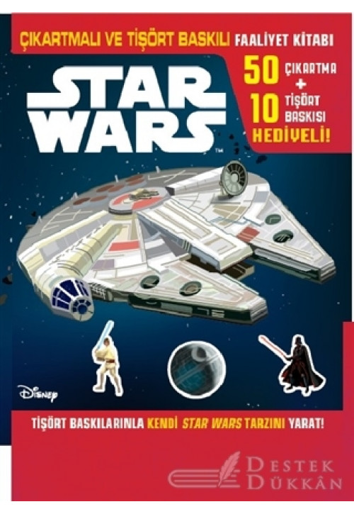 Disney Star Wars - Çıkartmalı ve Tişört Baskılı Faaliyet Kitabı
