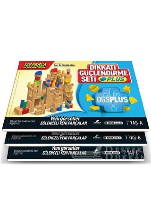 Dikkati Güçlendirme Seti Plus (3 Kitap Materyalsiz - 7 Yaş)