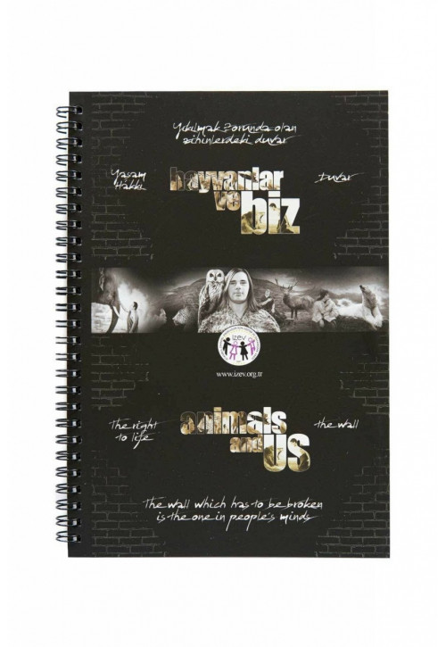 İZEV - "Hayvanlar ve Biz" Konulu Özel Tasarım Spiralli Defter