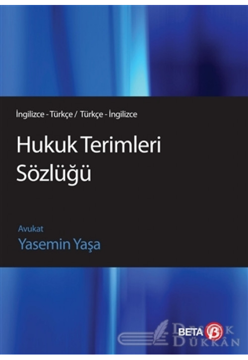 Hukuk Terimleri Sözlüğü (ingilizce - Türkçe / Türkçe İngilizce)