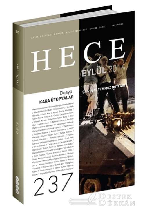 Hece Aylık Edebiyat Dergisi Sayı : 237 - Eylül 2016