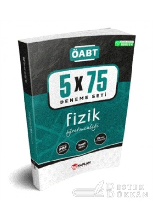 2022 ÖABT Fizik Deneme Seti Tamamı PDF Çözümlü 5x75 Deneme Sınavı