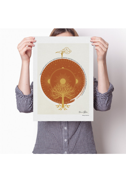 Bircan Yıldırım Yeni Dünya Düzeni Sembollü Poster - Cesaretli Ol