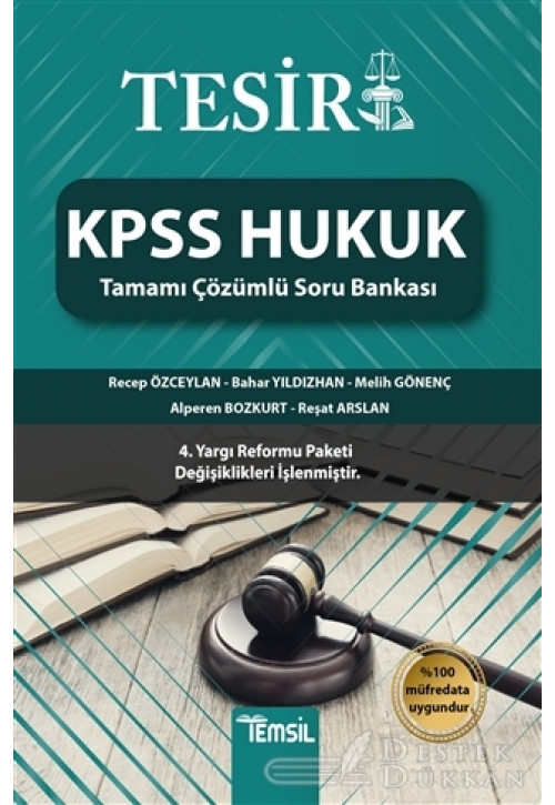Tesir KPSS Hukuk Tamamı Çözümlü Soru Bankası