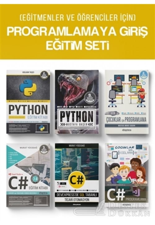 (eğitmenler ve Öğrenciler İçin) Programlamaya Giriş Eğitim Seti (6 Kitap Takım)