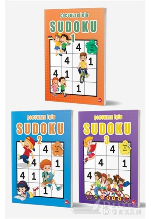 Çocuklar İçin Sudoku Seti (3 Kitap Takım)