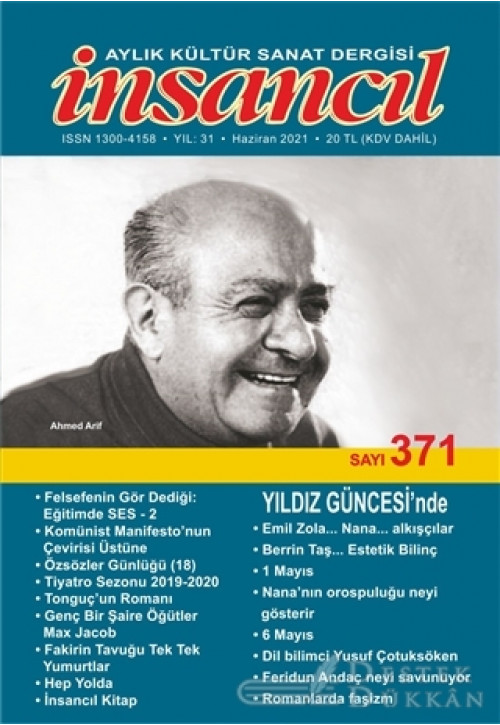 İnsancıl Aylık Kültür Sanat Dergisi Sayı: 371 Haziran 2021