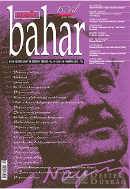 Berfin Bahar Aylık Kültür, Sanat ve Edebiyat Dergisi Sayı : 148