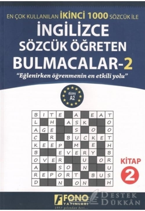 İngilizce Sözcük Öğreten Bulmacalar 2