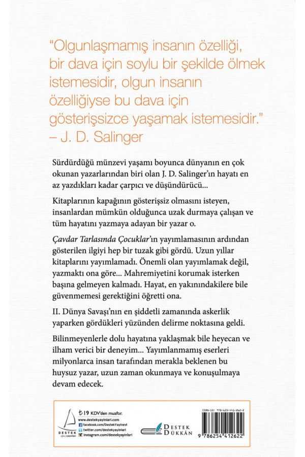 Ben Bu Dünyadayım Ama Bu Dünyadan Değilim - J. D. Salinger