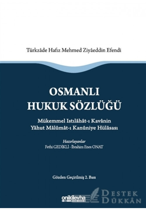 Osmanlı Hukuk Sözlüğü