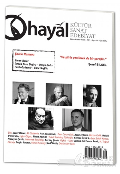 Hayal Kültür Sanat Edebiyat Dergisi Sayı: 79 Ekim - Kasım - Aralık 2021