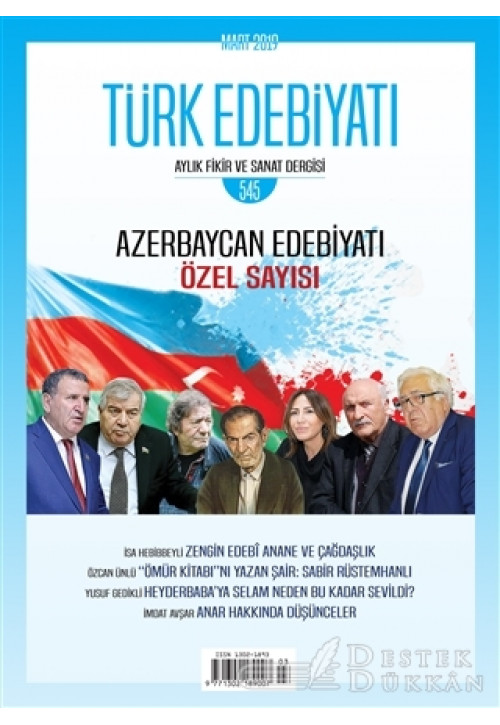 Türk Edebiyatı Dergisi Sayı: 545 Mart 2019