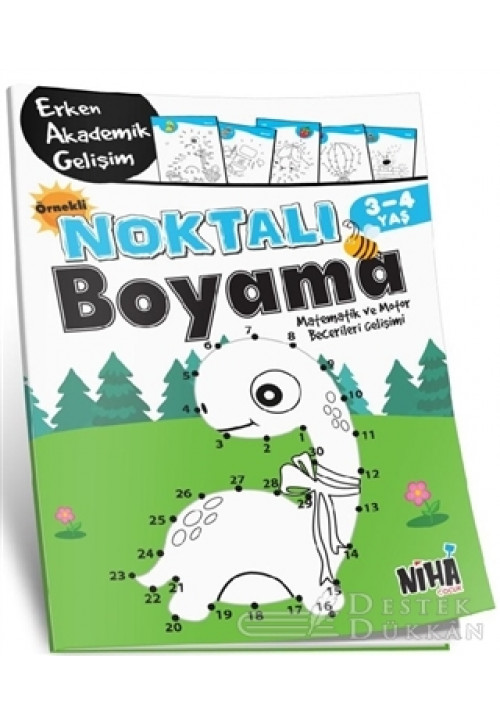 Örnekli Noktalı Boyama 3-4 Yaş