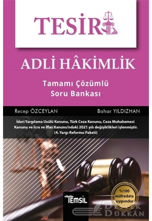 Tesir Adli Hakimlik Tamamı Çözümlü Soru Bankası