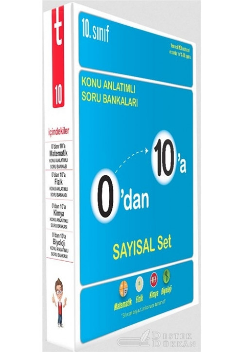 10. Sınıf 0'dan 10'a Konu Anlatımlı Soru Bankaları Sayısal Set