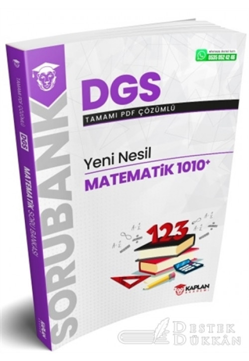 DGS Yeni Nesil Matematik 1010+ Tamamı PDF Çözümlü Soru Bankası