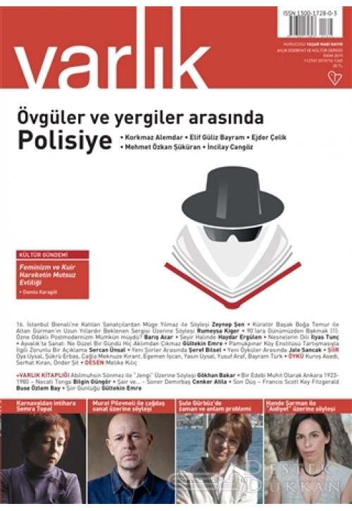 Varlık Edebiyat ve Kültür Dergisi Sayı: 1345 Ekim 2019