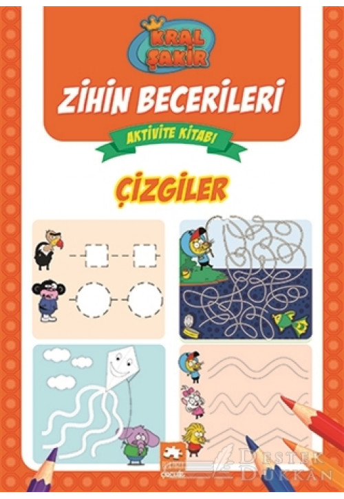 Çizgiler - Kral Şakir Zihin Becerileri Aktivite Kitabı