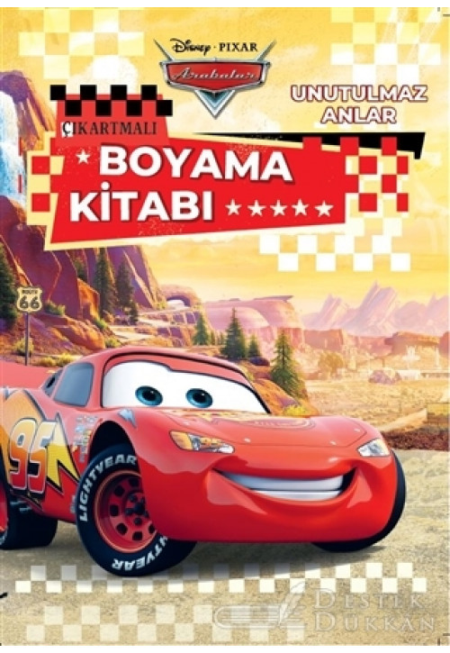 Disney Pixar Arabalar Unutulmaz Anlar Çıkartmalı Boyama Kitabı