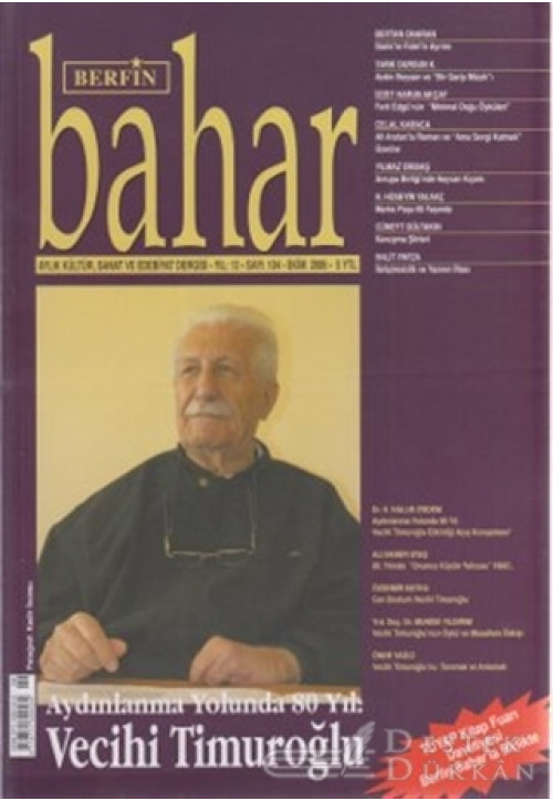 Berfin Bahar Aylık Kültür, Sanat ve Edebiyat Dergisi Sayı : 104