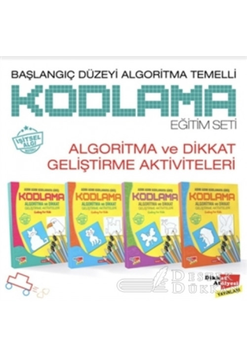 Başlangıç Düzeyi Algoritma Temelli Kodlama Eğitim Seti (4 Kitap)