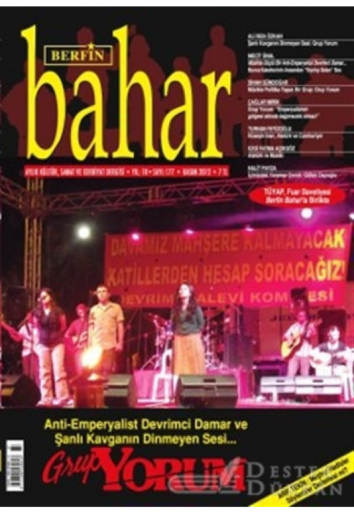 Berfin Bahar Aylık Kültür, Sanat ve Edebiyat Dergisi Sayı : 177